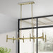 Livex Lighting - 51178-01 - Eight Light Linear Chandelier - Copenhagen - Antique Brass