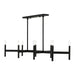 Livex Lighting - 51178-04 - Eight Light Linear Chandelier - Copenhagen - Black