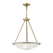 Livex Lighting - 4826-01 - Three Light Pendant - Newburgh - Antique Brass