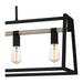 Quoizel - TPT142MBK - Five Light Linear Chandelier - Tippet - Matte Black