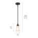 Kichler - 52444OZ - One Light Mini Pendant - Erma - Olde Bronze