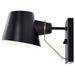 Nuvo Lighting - 60-7381 - One Light Vanity - Baxter - Black / Burnished Brass