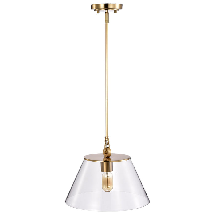 Nuvo Lighting - 60-7413 - One Light Pendant - Dover - Vintage Brass