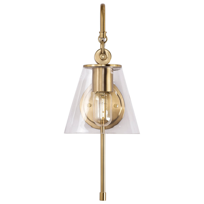 Nuvo Lighting - 60-7449 - One Light Wall Sconce - Dover - Vintage Brass
