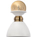 Nuvo Lighting - 60-7459 - One Light Wall Sconce - Perkins - Matte White / Burnished Brass