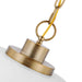 Nuvo Lighting - 60-7480 - One Light Pendant - Colony - Matte White / Burnished Brass
