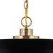 Nuvo Lighting - 60-7481 - One Light Pendant - Colony - Matte Black / Burnished Brass