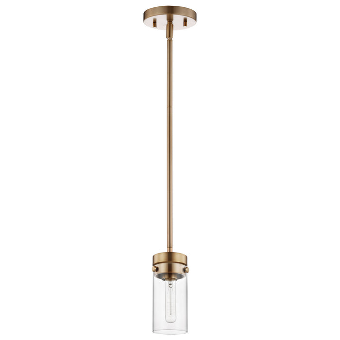 Nuvo Lighting - 60-7529 - One Light Mini Pendant - Intersection - Burnished Brass