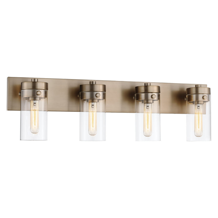 Nuvo Lighting - 60-7534 - Four Light Vanity - Intersection - Burnished Brass