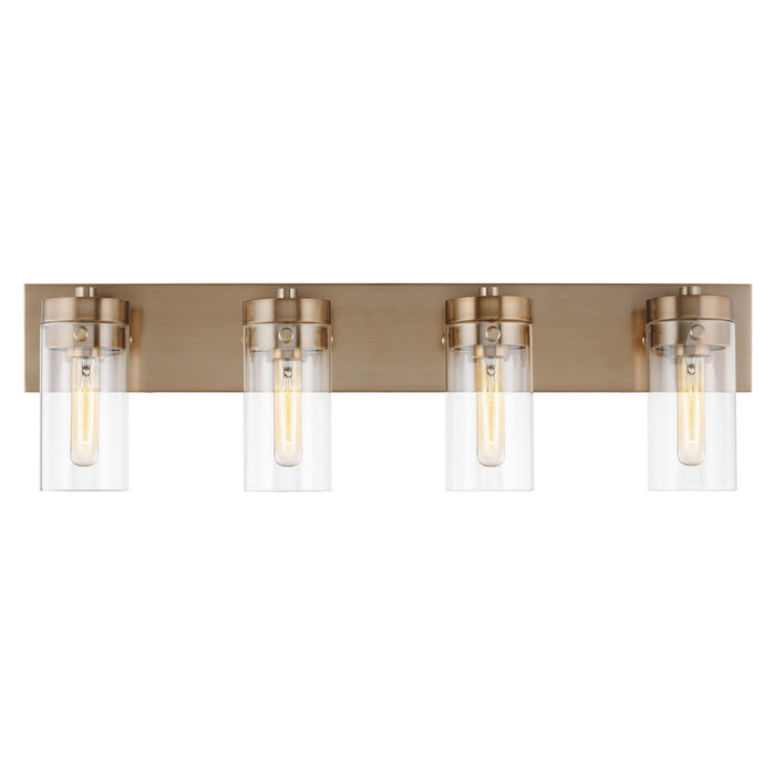 Nuvo Lighting - 60-7534 - Four Light Vanity - Intersection - Burnished Brass