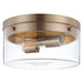 Nuvo Lighting - 60-7537 - Two Light Flush Mount - Intersection - Burnished Brass