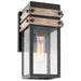 Nuvo Lighting - 60-7540 - One Light Wall Lantern - Homestead - Black / Wood
