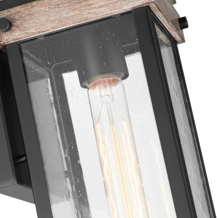 Nuvo Lighting - 60-7541 - One Light Wall Lantern - Homestead - Black / Wood