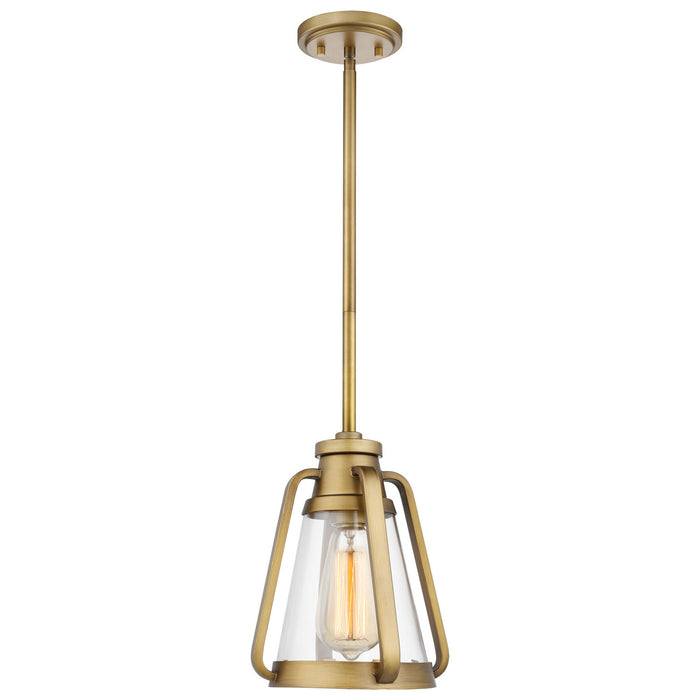 Nuvo Lighting - 60-7561 - One Light Mini Pendant - Everett - Natural Brass
