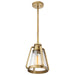 Nuvo Lighting - 60-7561 - One Light Mini Pendant - Everett - Natural Brass