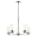 Nuvo Lighting - 60-7635 - Five Light Chandelier - Intersection - Polished Nickel