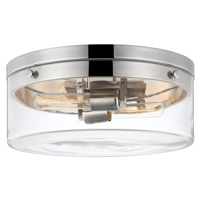 Nuvo Lighting - 60-7636 - Two Light Flush Mount - Intersection - Polished Nickel