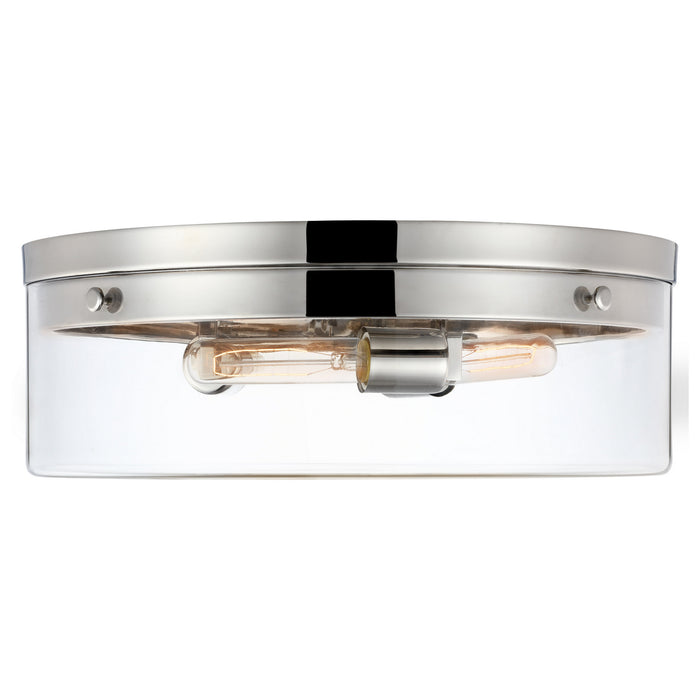 Nuvo Lighting - 60-7638 - Three Light Flush Mount - Intersection - Polished Nickel