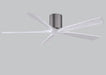 Matthews Fan Company - IR5H-BP-MWH-60 - 60``Ceiling Fan - Irene - Brushed Pewter