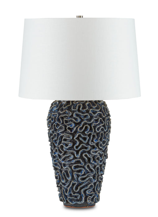 Currey and Company - 6000-0745 - One Light Table Lamp - Blue