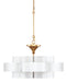 Currey and Company - 9000-0856 - One Light Chandelier - Sugar White/Comtemoprary Gold Leaf