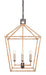 Currey and Company - 9000-0874 - Six Light Lantern - Mole Black/Natural Rattan