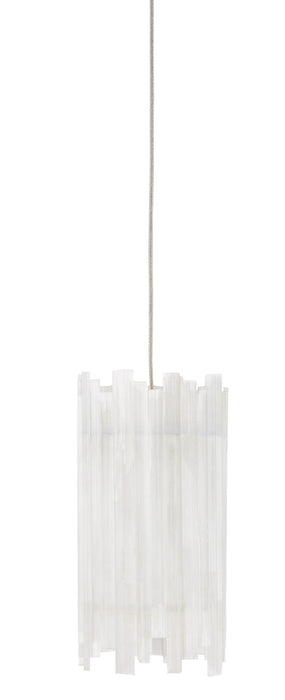 Currey and Company - 9000-0881 - One Light Pendant - Natural/Painted Silver