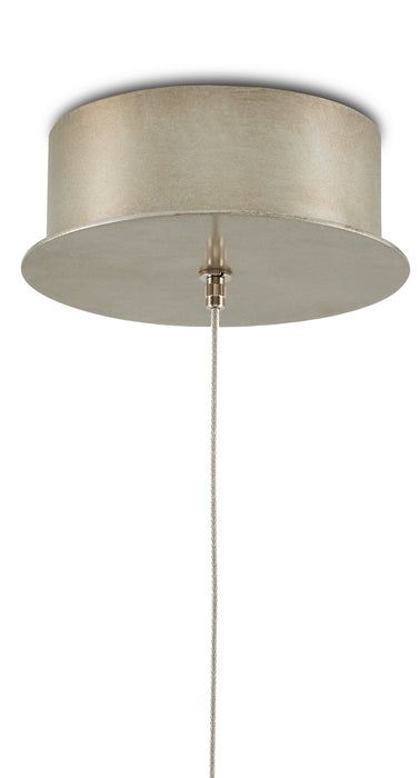 Currey and Company - 9000-0881 - One Light Pendant - Natural/Painted Silver