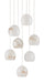 Currey and Company - 9000-0897 - Seven Light Pendant - Natural/Painted Silver