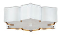Currey and Company - 9999-0059 - Two Light Flush Mount - Sugar White/ Coontemporary Gold Leaf
