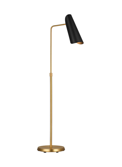 Generation Lighting - AET1001BBSMBK1 - One Light Floor Lamp - Tresa - Burnished Brass