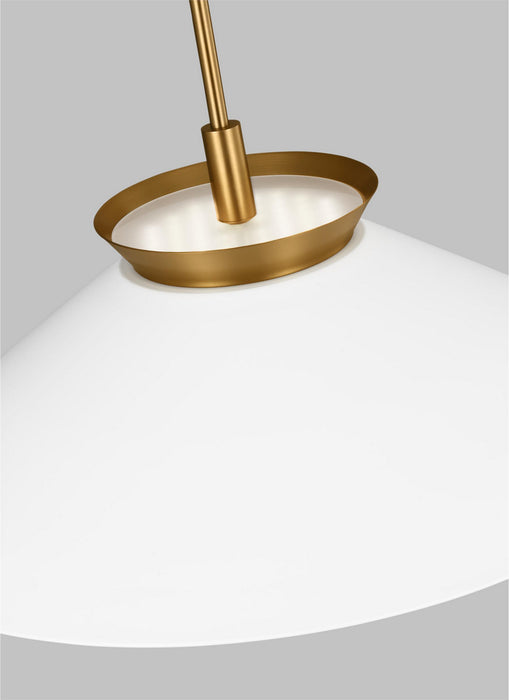 Generation Lighting - CP1331BBS - One Light Pendant - Ultra Light - Burnished Brass