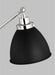 Visual Comfort Studio - CT1101MBKPN1 - One Light Desk Lamp - Wellfleet - Midnight Black and Polished Nickel
