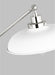 Visual Comfort Studio - CT1111MWTPN1 - One Light Desk Lamp - Wellfleet - Matte White and Polished Nickel