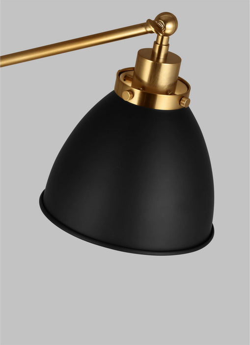Visual Comfort Studio - CT1131MBKBBS1 - One Light Floor Lamp - Wellfleet - Midnight Black and Burnished Brass