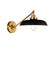 Visual Comfort Studio - CW1141MBKBBS - One Light Wall Sconce - Wellfleet - Midnight Black and Burnished Brass