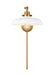 Visual Comfort Studio - CW1141MWTBBS - One Light Wall Sconce - Wellfleet - Matte White and Burnished Brass