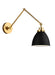 Visual Comfort Studio - CW1161MBKBBS - One Light Wall Sconce - Wellfleet - Midnight Black and Burnished Brass