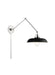 Visual Comfort Studio - CW1171MBKPN - One Light Wall Sconce - Wellfleet - Midnight Black and Polished Nickel