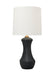 Generation Lighting - HT1021RBC1 - One Light Table Lamp - Bone - Rough Black Ceramic