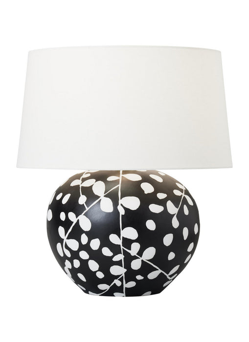Generation Lighting - HT1011WLBL1 - One Light Table Lamp - Nan - White Leather W Black Leather