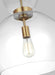 Generation Lighting - KSP1021BBSCG - One Light Pendant - Londyn - Burnished Brass