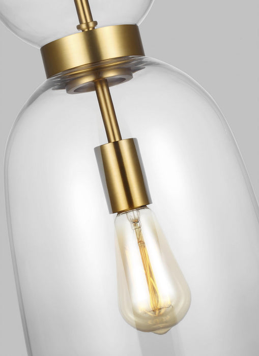 Generation Lighting - KSP1031BBSCG - One Light Pendant - Londyn - Burnished Brass