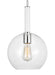 Generation Lighting - KSP1061PNGW - One Light Pendant - Monroe - Polished Nickel