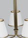 Generation Lighting - LC1185TWB - Five Light Chandelier - Esther - Time Worn Brass