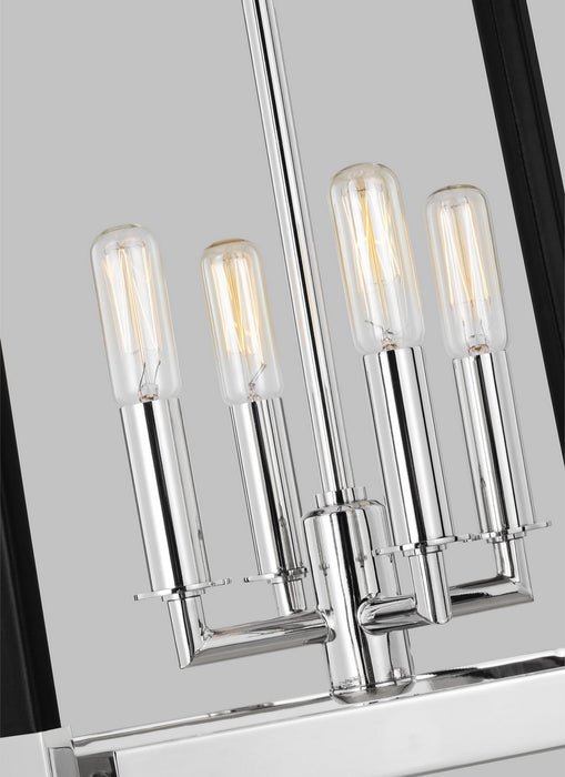 Generation Lighting - LC1134PN - Four Light Lantern - Hadley - Polished Nickel