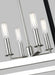 Generation Lighting - LC1144PN - Four Light Lantern - Hadley - Polished Nickel