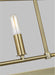 Generation Lighting - LC1165TWB - Five Light Chandelier - Hadley - Time Worn Brass