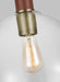 Generation Lighting - LP1051TWBCG - One Light Pendant - Hadley - Time Worn Brass