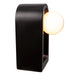 Justice Designs - CER-3010-CRB - One Light Wall Sconce - Ambiance Collection - Carbon - Matte Black